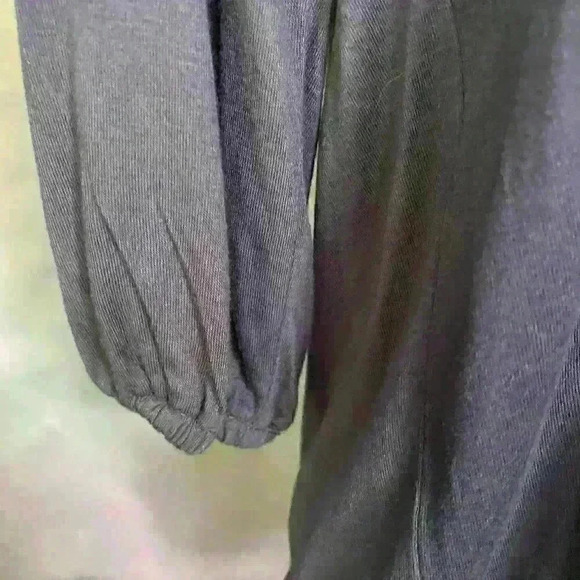 MICHAEL Kors scoop neck 3/4 sleeve peasant blouse - Picture 4 of 8